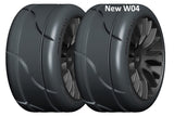 GRP GWX04-XM3 1:5 TC  REVO X-TECH Hard Compound Tire Black Wheel (2)