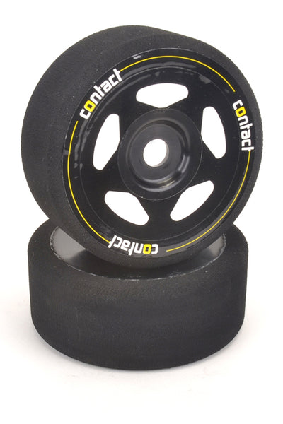早割クーポン！ CONJB25B GRP rims Black Shore 25 Tires GT Foam Road On 1/8 GT8/Rally Contact ホビーラジコン