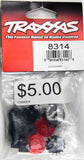Traxxas Tail Lights (2)/ Tail Light Mounts (4) / Exhaust Tips (2)/ Exhaust Tip Mount (1)/ 3x10 Flathead Screws (2)/ 3x8 BCS (2) TRA8314