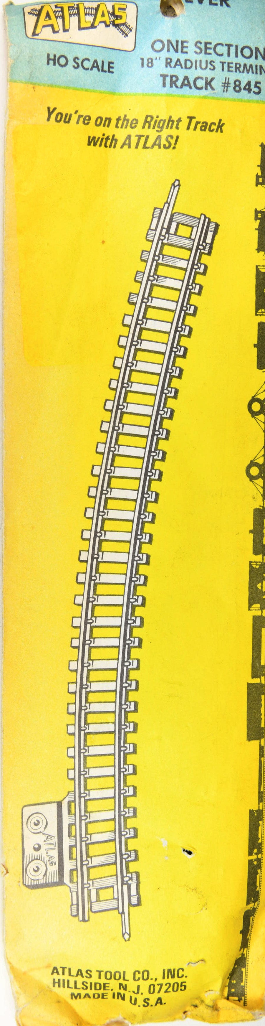 Atlas 845 18" Radius Terminal Track NS ATL845
