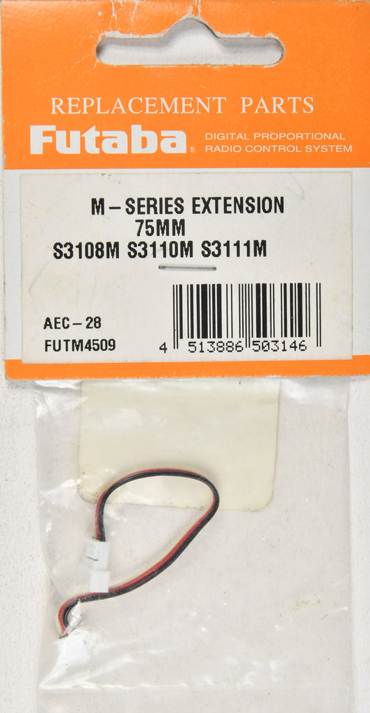 Futaba M-Series Extension 75mm S3108/3110/3111M FUTM4509