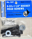 Carl Goldberg 527 8-32 x 1 1/4 Socket Head Screws GBG527