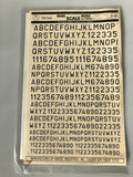 Micro Scale 1/72 Modern W. German Code Letters & Numbers MSD7289