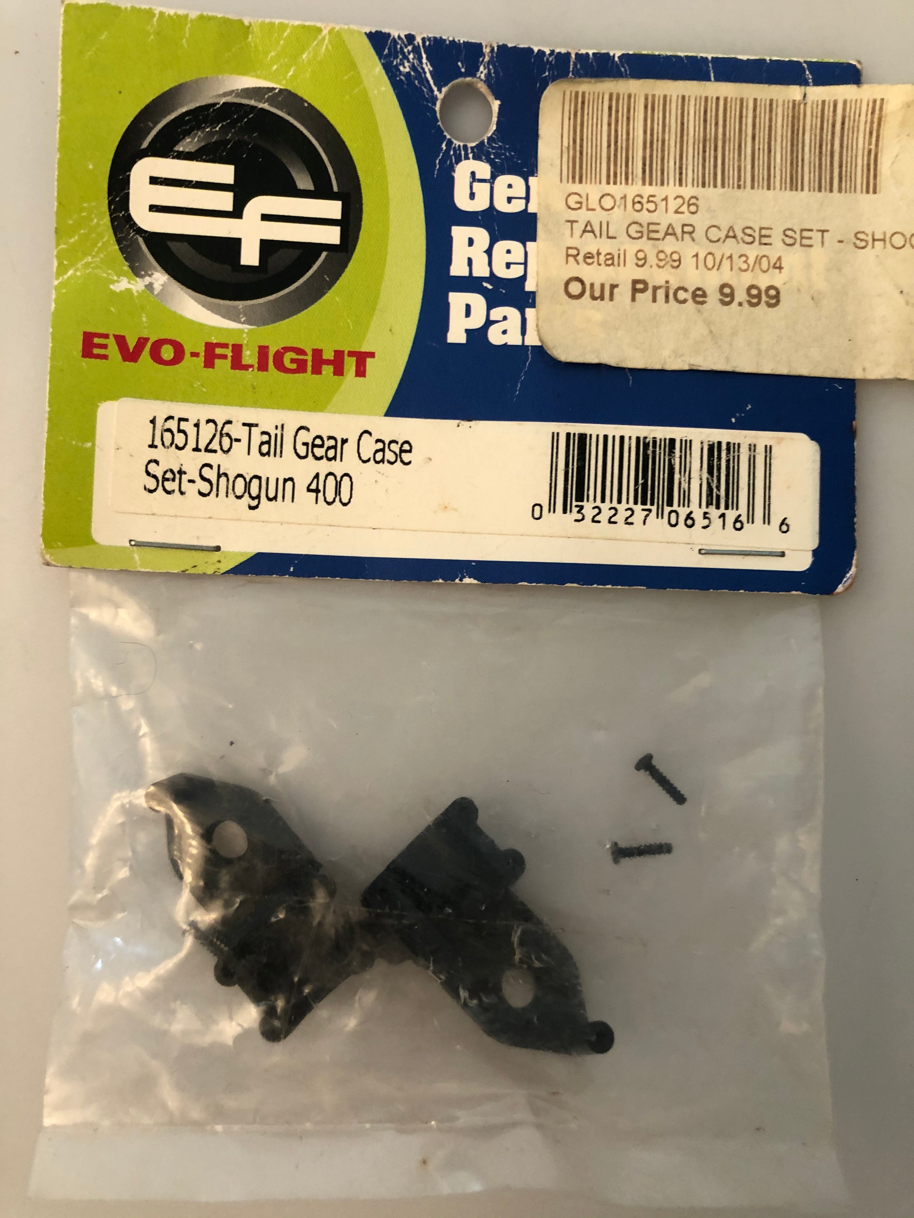 Evo-Flight Helicopters 165126 Tail Gear Case Set Shogun 400 GLO165126