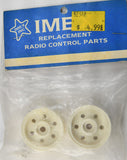 Imex 7000 1.5" Tamiya Front Wheels White  (2) IMX7000