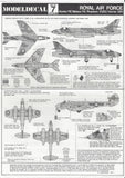 MODELDECAL NO 7 ROYAL AIR FORCE DECALS 1/72