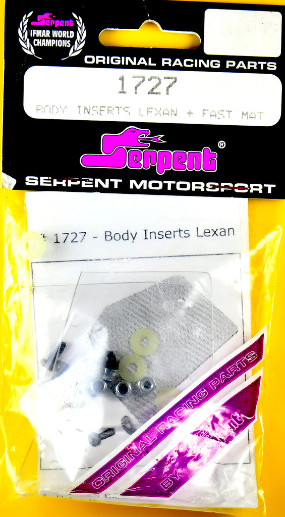 Serpent Body Inserts Lexan SER1727
