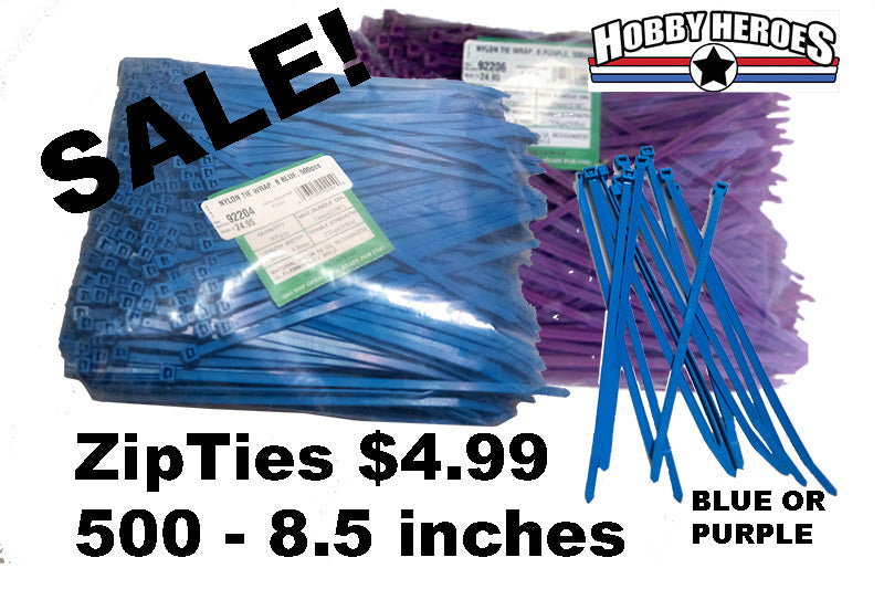 500 Pieces 8" Zip Ties Cable Cord Wire Strap 50 lbs Nylon Blue, 92204 TWB1