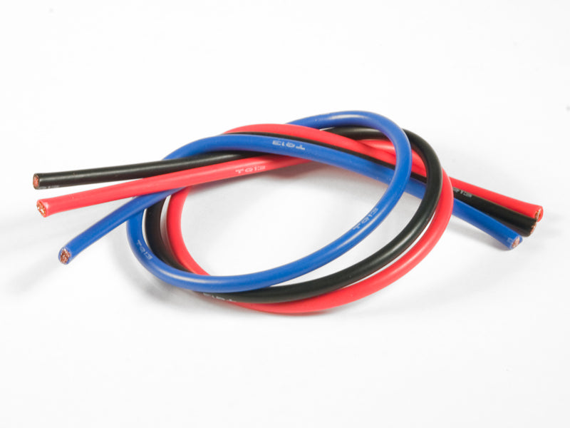 TQ Wire 13 Gauge Super Flexible Wire - 1' ea. Black, Red, Blue TQW1303