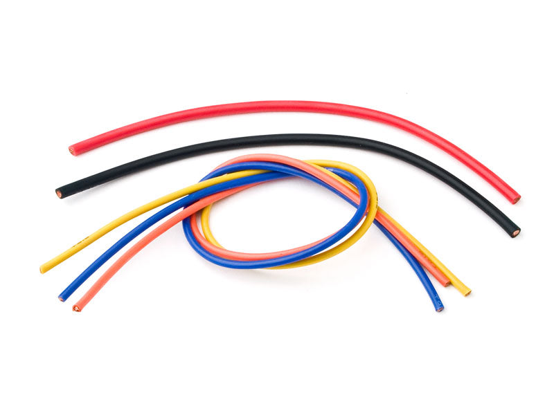 TQ Wires ESC Wiring Kit- 1' ea. 16 ga. Blue, Yellow, Orange 6" ea. 13 ga. Red, Black TQ1606