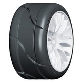 GRP GWH04-XM1 1:5 TC  REVO X-TECH Soft Compound Tire White Wheel (2)