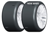 GRP GWH05-XM1 1:5 TC  Slick X-TECH Soft Compound Tire White Wheel (2)