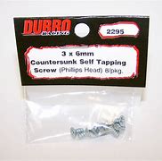 Dubro Flat Head Self-Tapping Screw 3.0mmx6 (8) DUB2295