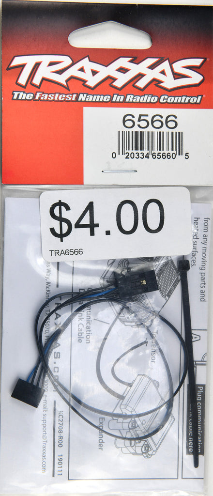 Traxxas Data link, telemetry Expander (Connects #6550X Telemetry Expander 2.0 to the #3485 VXL-6s or #3496 VXL-8s Electronic Speed Control) TRA6566