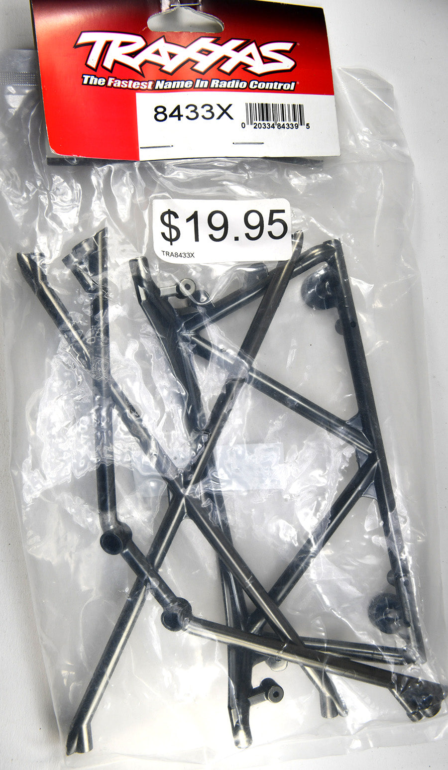 Traxxas Tube Chassis, Center Support/ Cage Top/ Rear Cage Support (Satin Black Chrome-Plated) TRA8433X