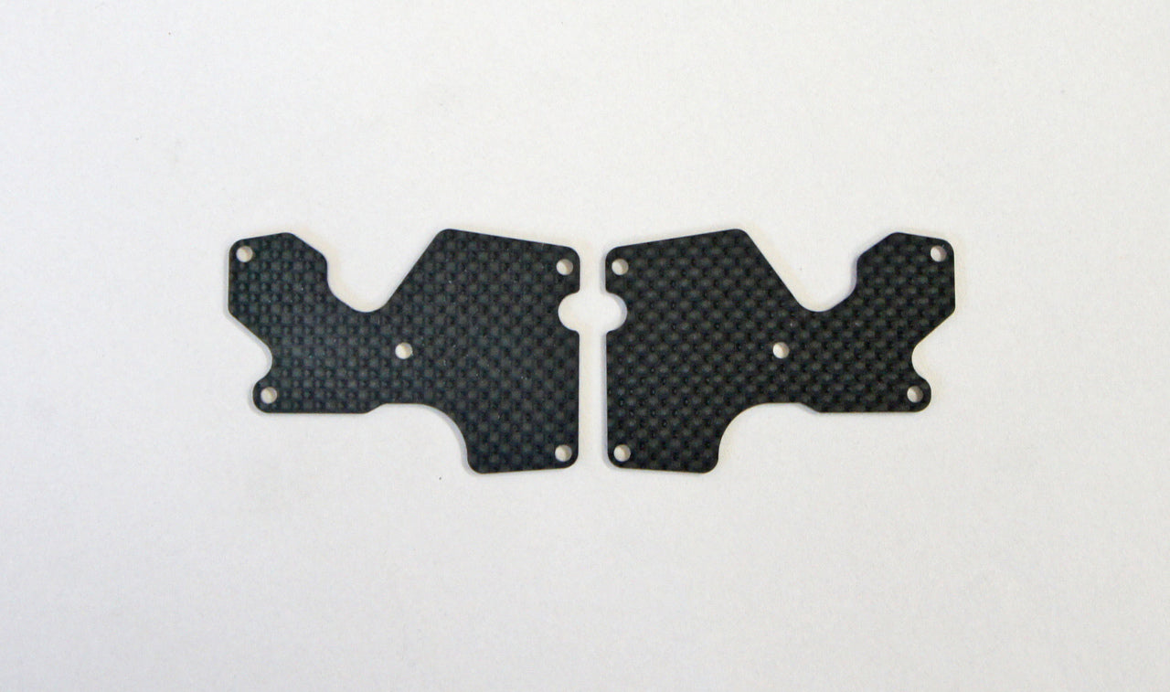 Mugen Graphite Rear Lower Suspension Arm Mount Plate 2pcs (1.2mm): X8 MUGE2157