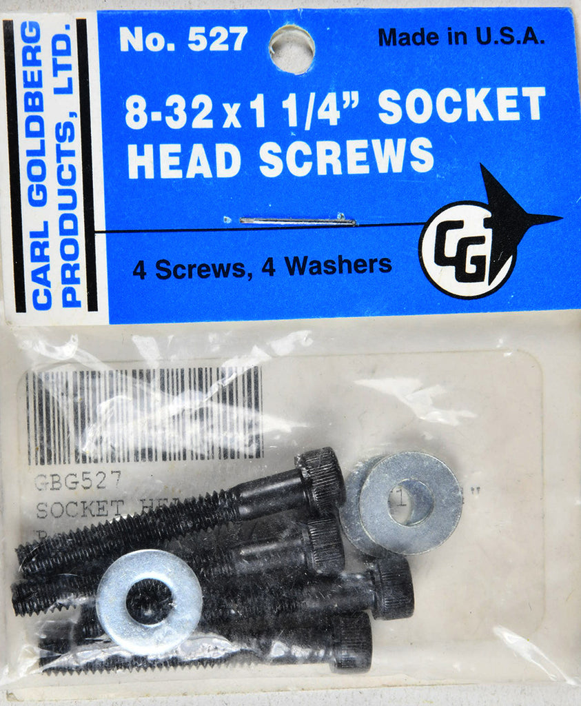 Carl Goldberg 527 8-32 x 1 1/4 Socket Head Screws GBG527