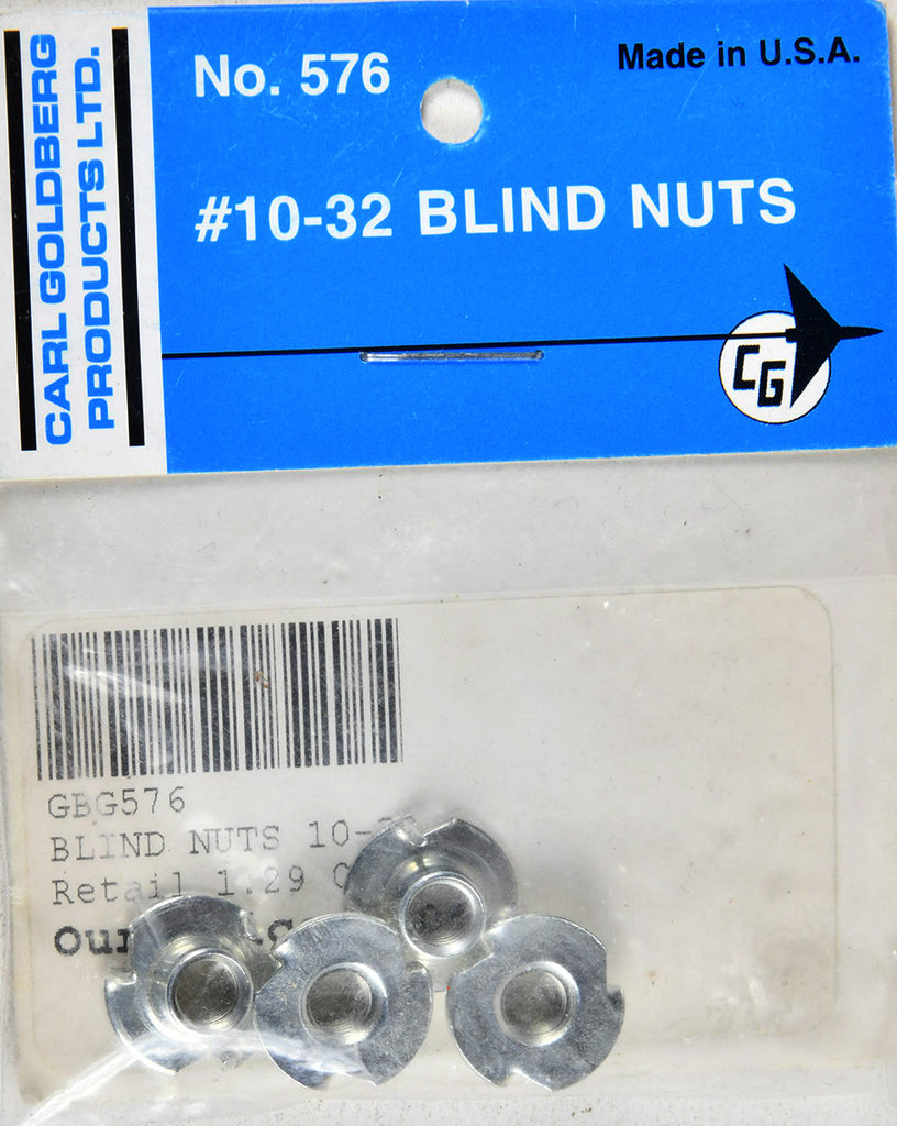 Carl Goldberg 576 10-32 Blind Nut GBG576