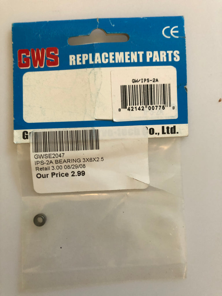 GWS Bearing 3x6x2.5mm GWSIPS-2A