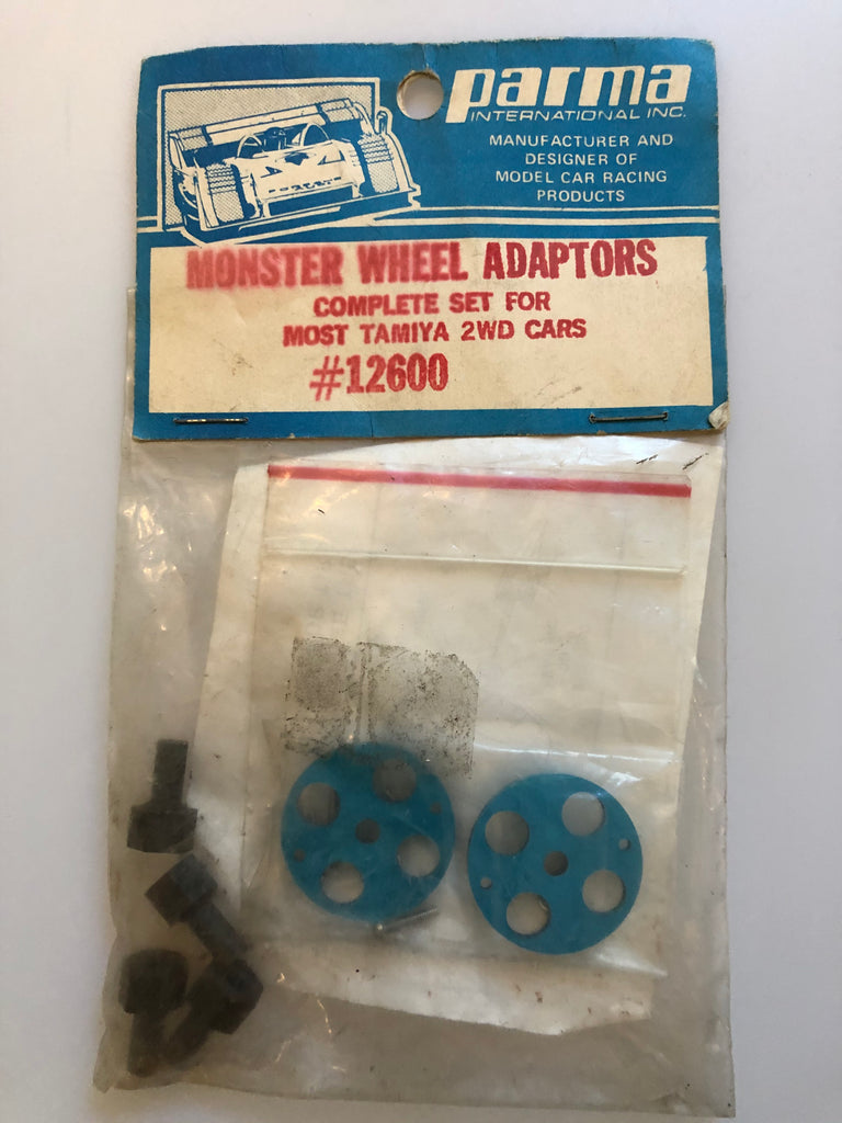 Parma Monster Wheel Adaptors Complete Set For Most Tamiya 2WD Cars PAR12600