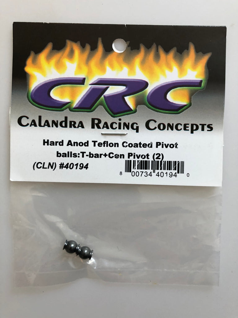 CRC Hard Anod Teflon Coated Pivot Balls: T-bar + Cen Pivot (2) CLN40194