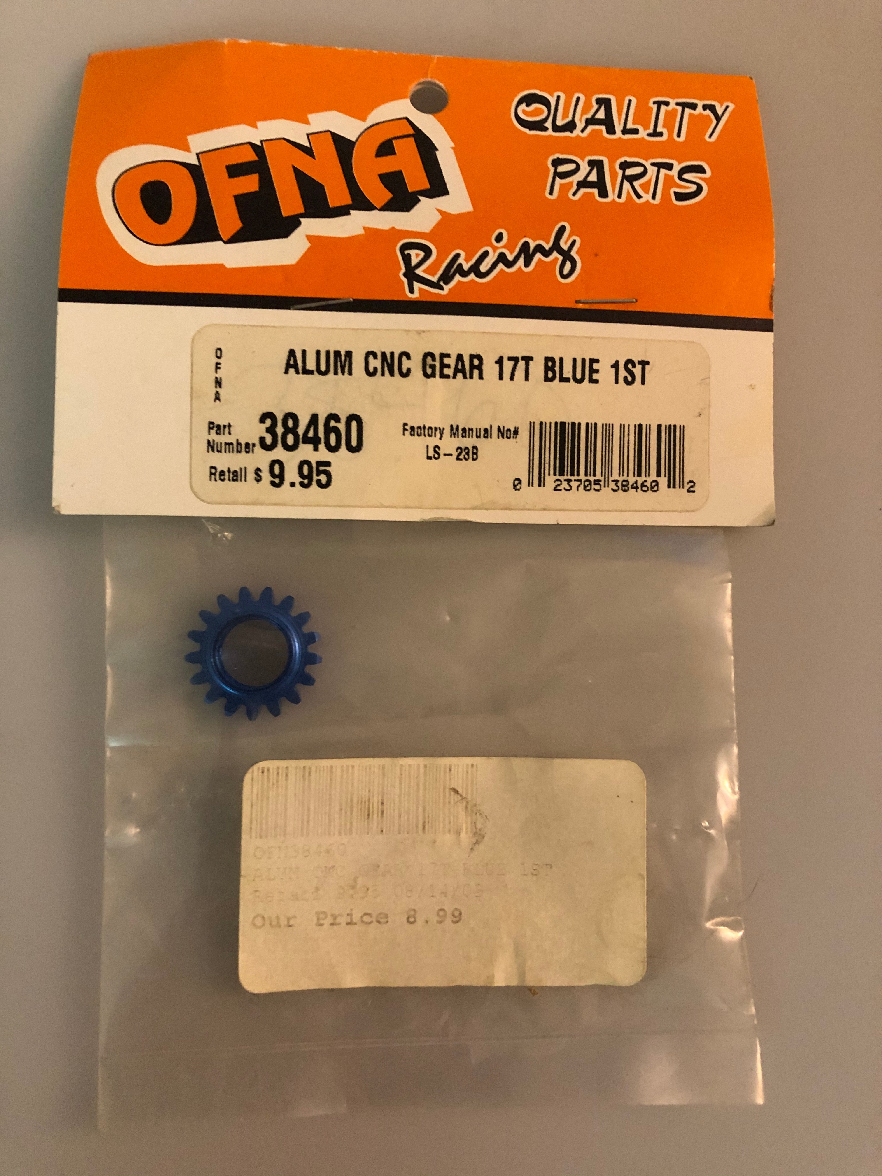 Ofna Alum Cnc Gear 17t Blue 1st OFN38460