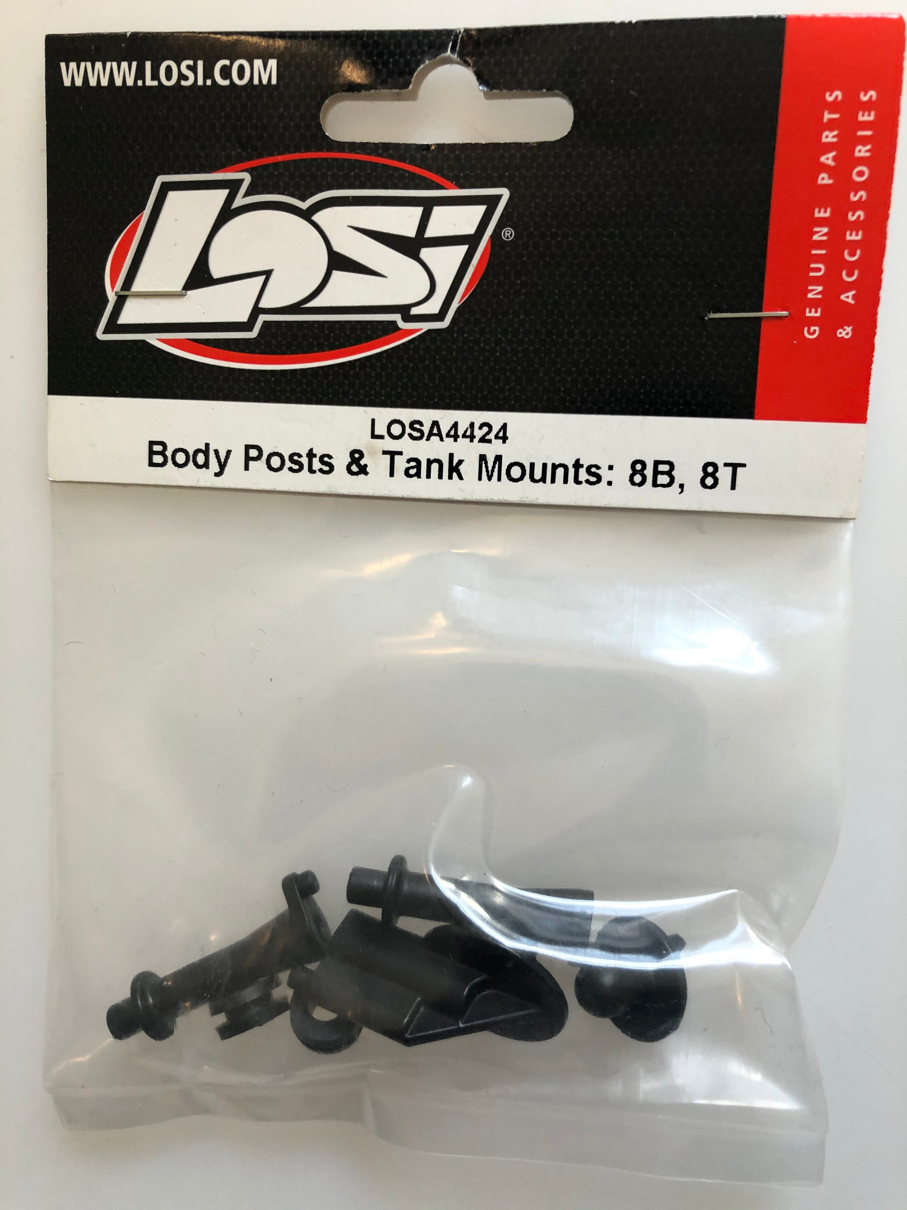 Losi Body Posts & Tank Mounts: 8B, 8T LOSA4424