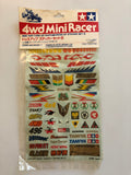 Tamiya 4WD Mini Racer Dress-Up Sticker Set B TAM15019