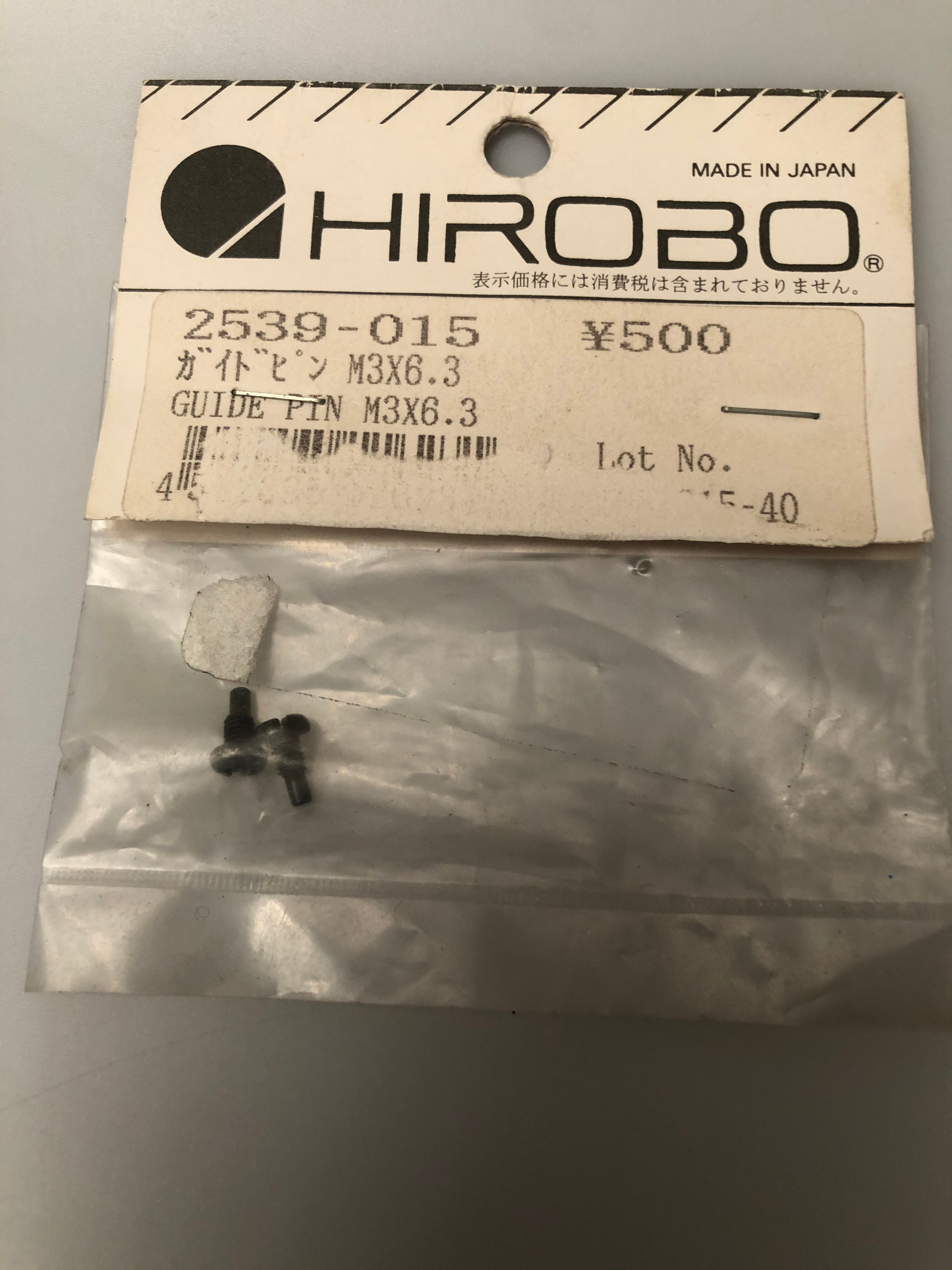 Hirobo 2539-015 Guide Pin M3x6.3 HIR2539015