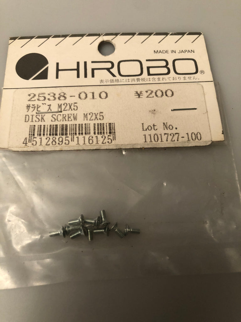 Hirobo 2538-010 Disk Screw M2x5 HIR2538010