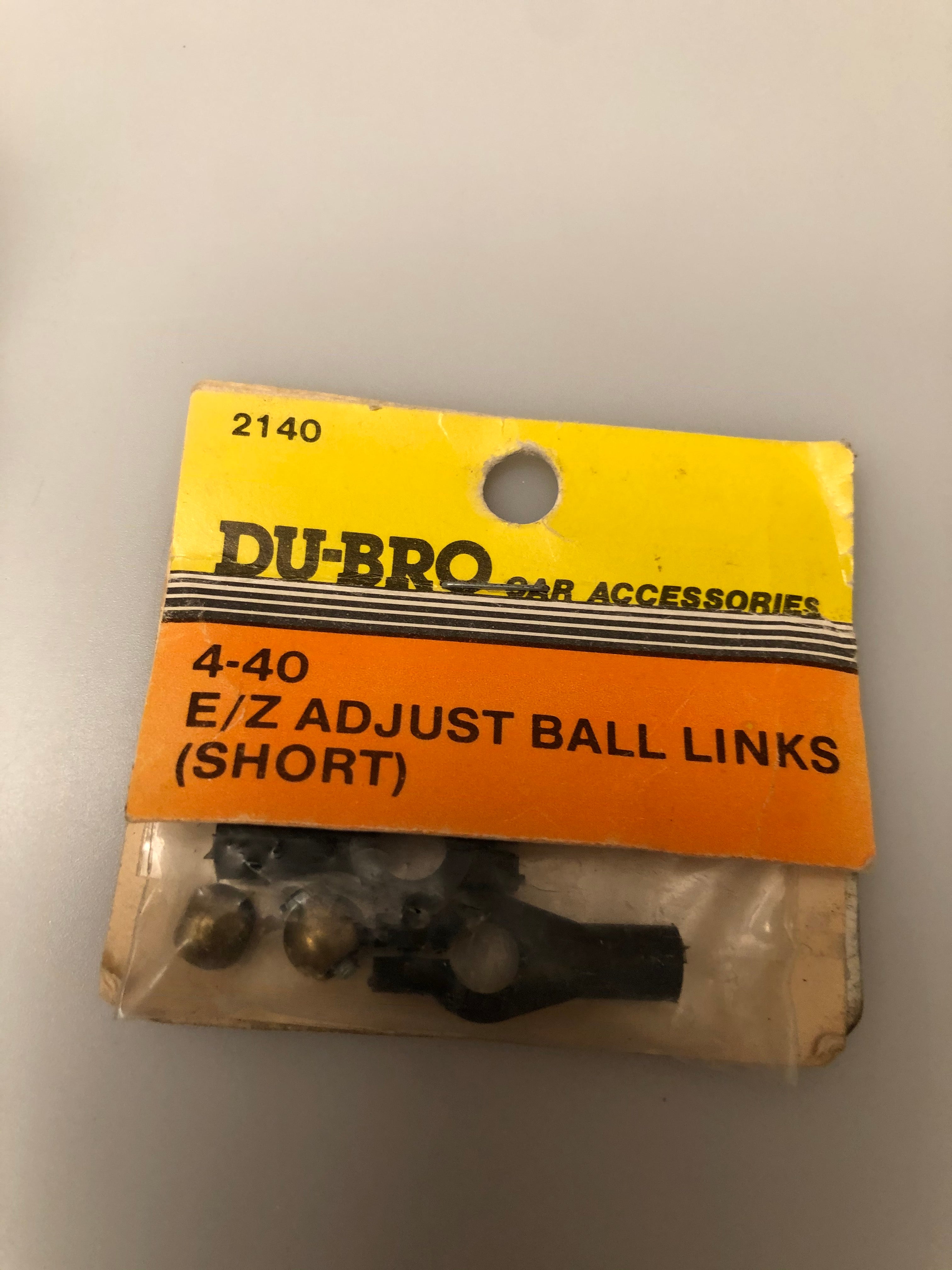 Dubro 4-40 Adjustable Ball Links Short (2) DUB2140