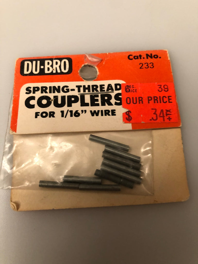 Dubro Spring-Thread Coupers for 1/16" Wire DUB233