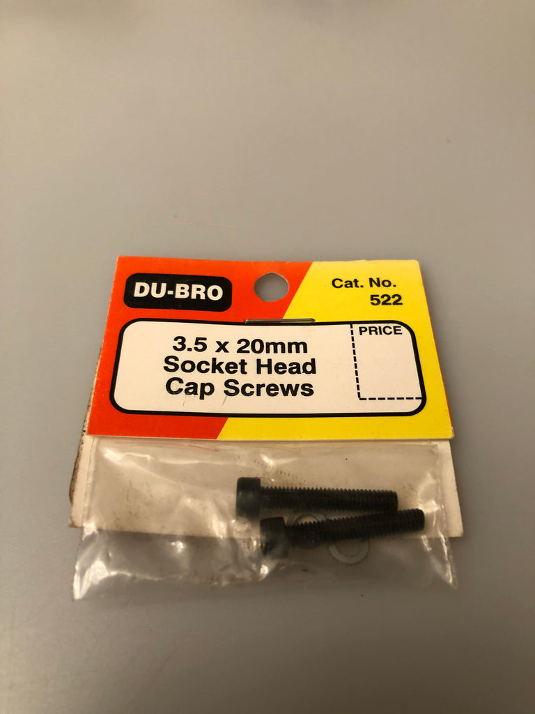 Dubro Socket Head Cap Screw 3.5mmx20 (4) DUB522