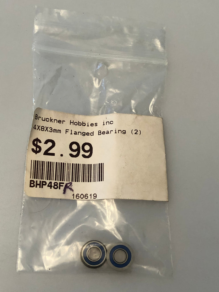 BHP 4X8X3mm Flanged Bearing Rubber Sealed (2) BHP48FR