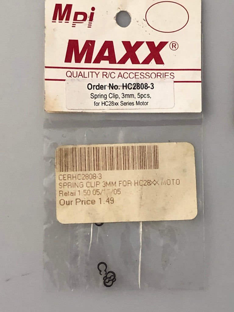 Maxx Products HC2808-3 Spring Clips 3mm 5pcs CERHC2808-3
