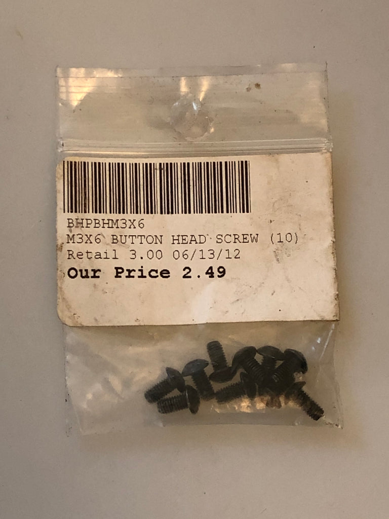 BHP 3X6 Button Head Screw (10) BHPBHM3X6