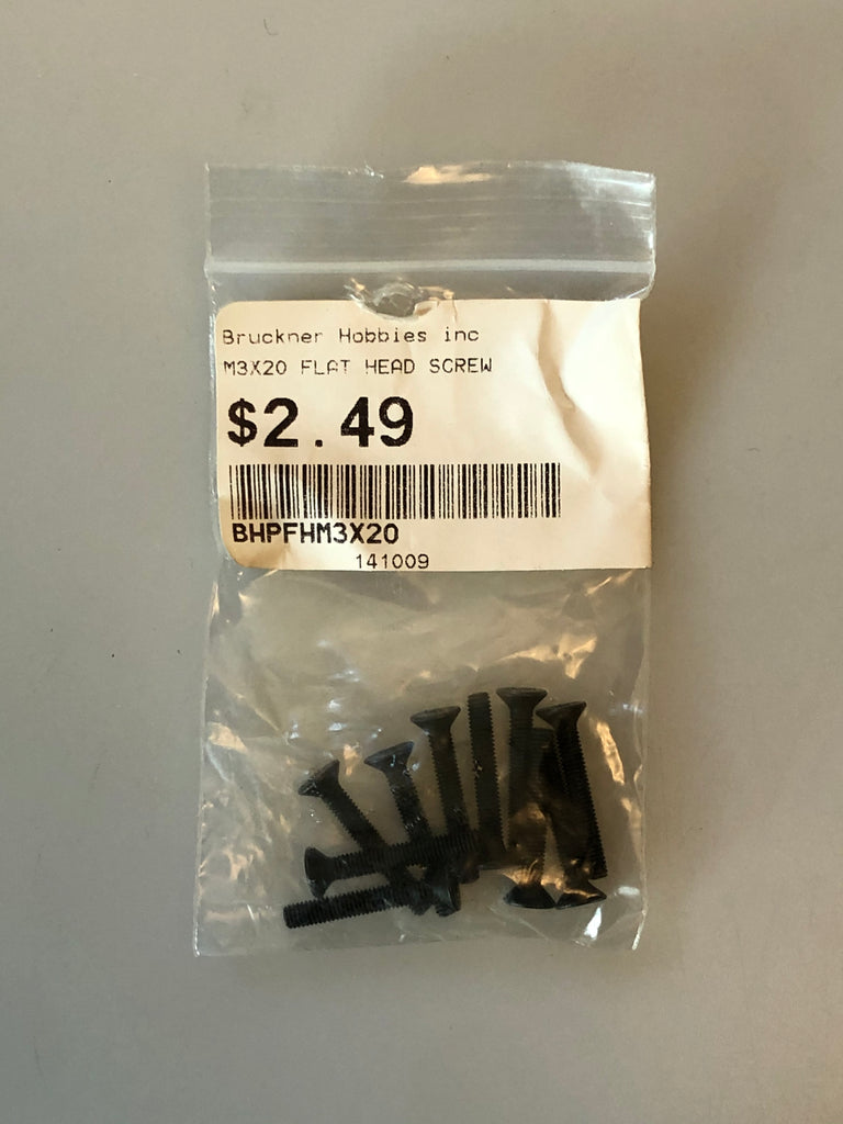 BHP 3X20 Flat Head Screw (10) BHPFHM3X20