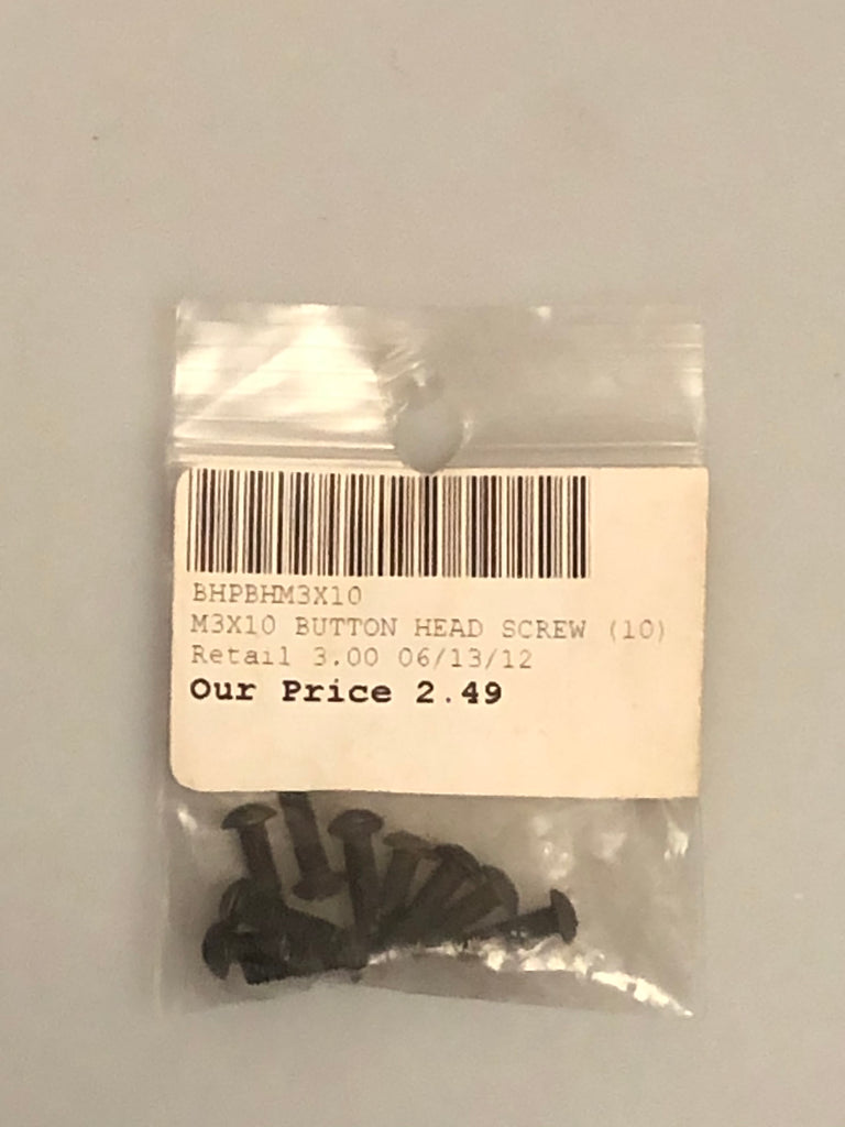 BHP 3X10 Button Head Screw (10) BHPBHM3X10
