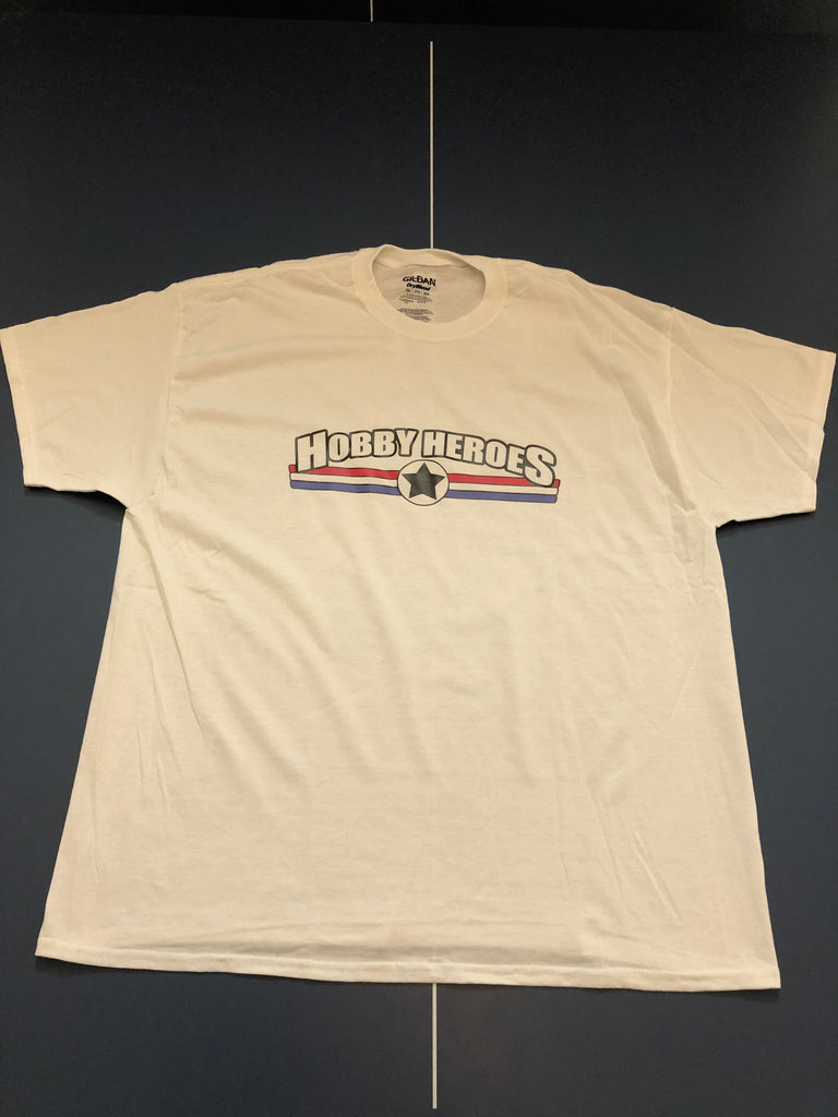 T-Shirt Hobby Heroes White Adult 2X-Large TSHIRTHHWHT2XL