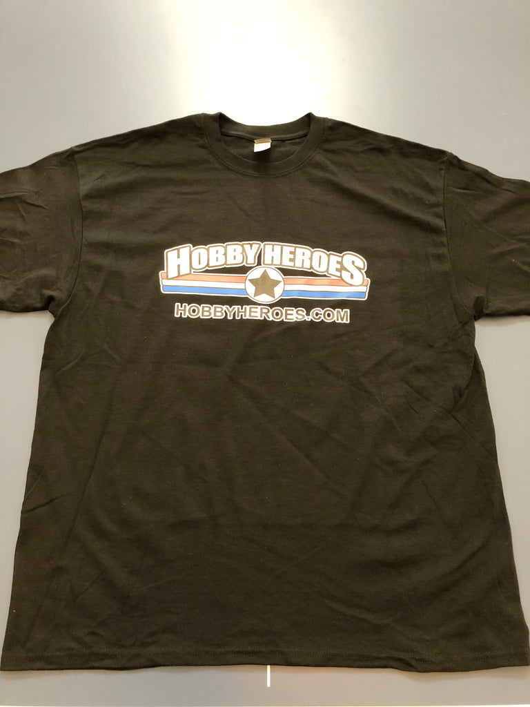 T-Shirt Hobby Heroes Black Adult Large TSHIRTHHBLKLG