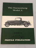 Profile Publications Number 57 The Duesenberg Model A (Box 7) PPN57