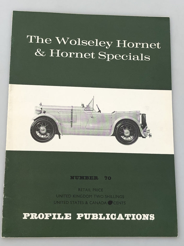 Profile Publications Number 70 The Wolseley Hornet & Hornet Specials (Box 7) PPN70