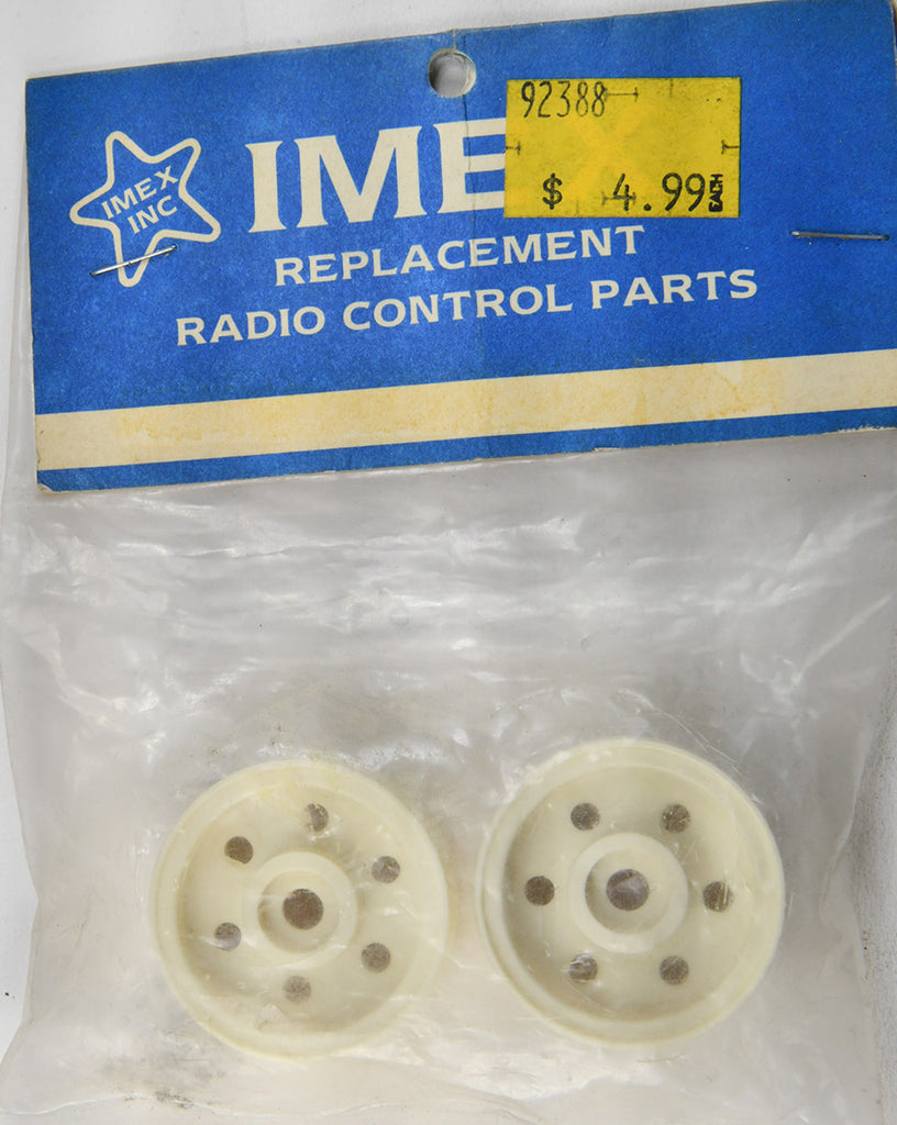 Imex 7000 1.5" Tamiya Front Wheels White  (2) IMX7000