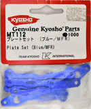 Kyosho MT-112 Plate Set Blue MFR KYOMT112