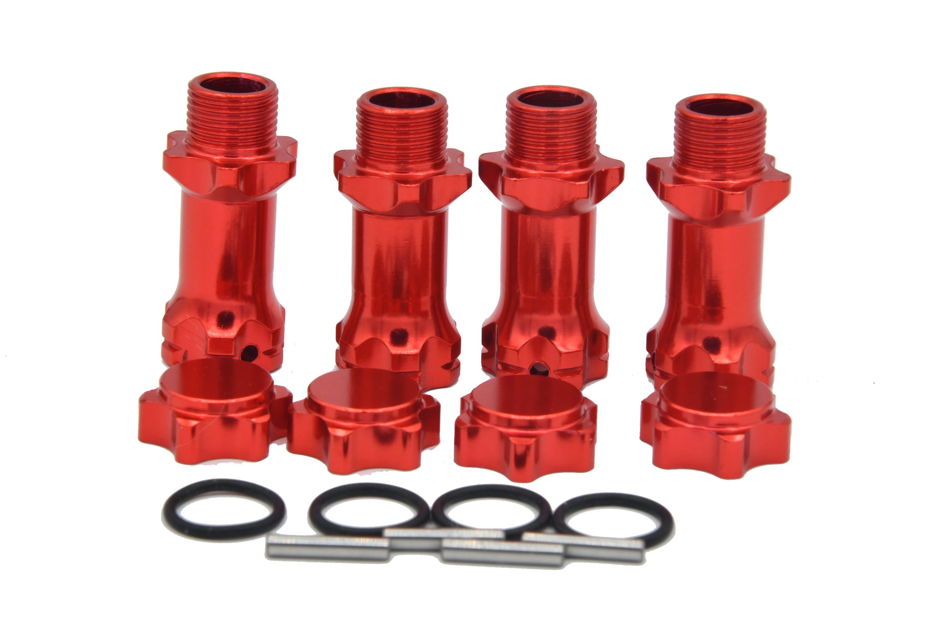 BHP 333 1/8 Extended Wheel Adapters (1 Inch Wider) Red BHP333