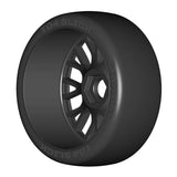 GRP GTX04-XM2 1:8 GT New Slick SuperSoft (2) Black 20 Spoke Rubber Tires