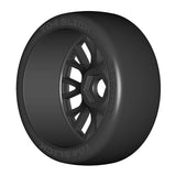 GRP GTX04-XM4 1:8 GT New Slick SoftMedium (2) Black 20 Spoke Rubber Tires