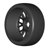 GRP GTX04-XM3 1:8 GT New Slick Soft (2) Black 20 Spoke Rubber Tires