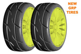 GRP GTY03-XM5 1:8 GT New Treaded Medium (2) Yellow 20 Spoke Rubber Tires