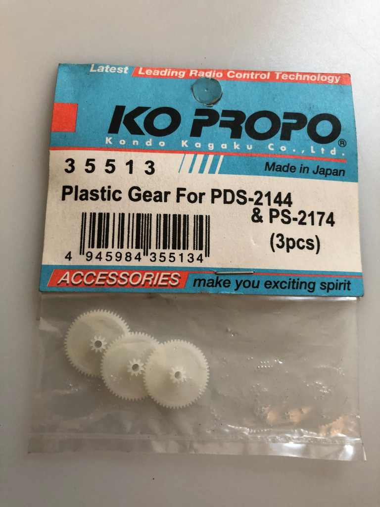 KO Propo Plastic Gear for PDS-2144 and 2174 (3 pcs) KOP35513